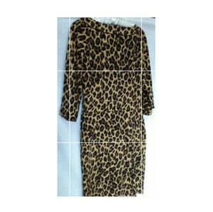 WDNY Exotic Leopard Fitted Dress